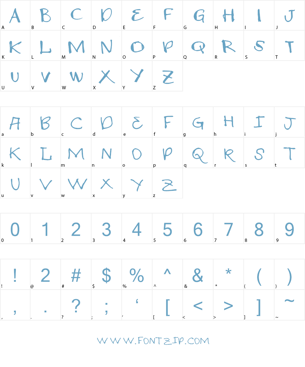 VTKS HAND MADE Font Character